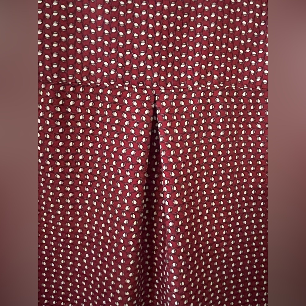 Roz & Ali Burgundy Button-Up Blouse with Gold Button Detail Women’s Size 1X - Picture 2 of 16